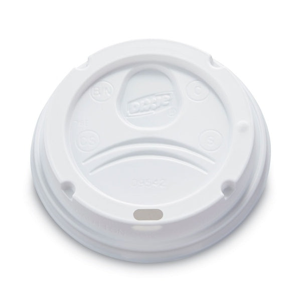 50-PACK OF Lid Dome Dixie WiseSize Dome Drink-Thru Lids for Hot Cups - 12 oz. to 20 oz. - Pack of 50 - Perfect for Coffee and Beverages