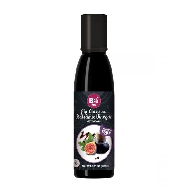 6-PACK OF Condiment Glaze Balsamic Triangle K Gourmet Glaze with Balsamic Vinegar of Modena Fig flavored 180gr