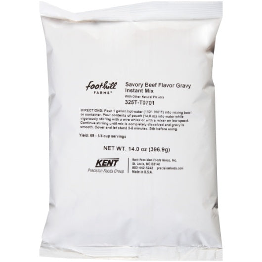 8-PACK OF Savory Beef Flavor Gravy Mix Foothill, 8 - 14 Oz