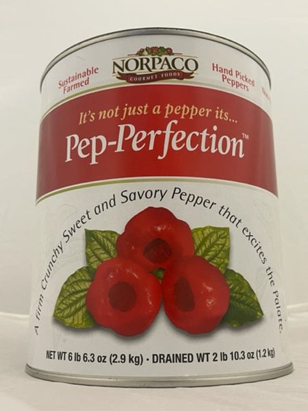 2-PACK OF Appetizer Pepper Sweety Pepps, Plain, Whole, 2 x 6.3 Lbs Cans
