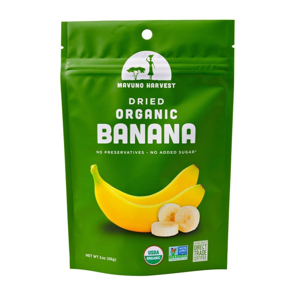 24-PACK OF Banana Dried Organic, Retail Size