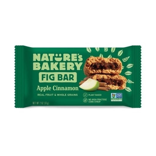 84-PACK OF Whole Wheat Apple Cinnamon Fig Bar Natures Bakery, 7 - 12 - 2 Oz
