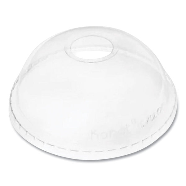 500-PACK OF Lid Dome Karat C-KDL107 32 oz Clear Cold Cup Dome PET Plastic Lids - 500 Count for Drinks