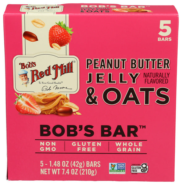6-PACK OF SNACK BAR PENUT BUTTER JELLY & OATS
