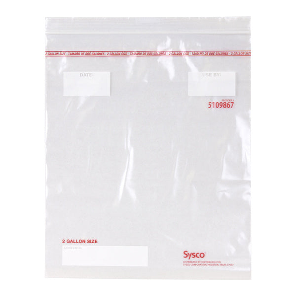 1-PACK OF BAG PLAS RECLOSE 2GAL13X15 2ML