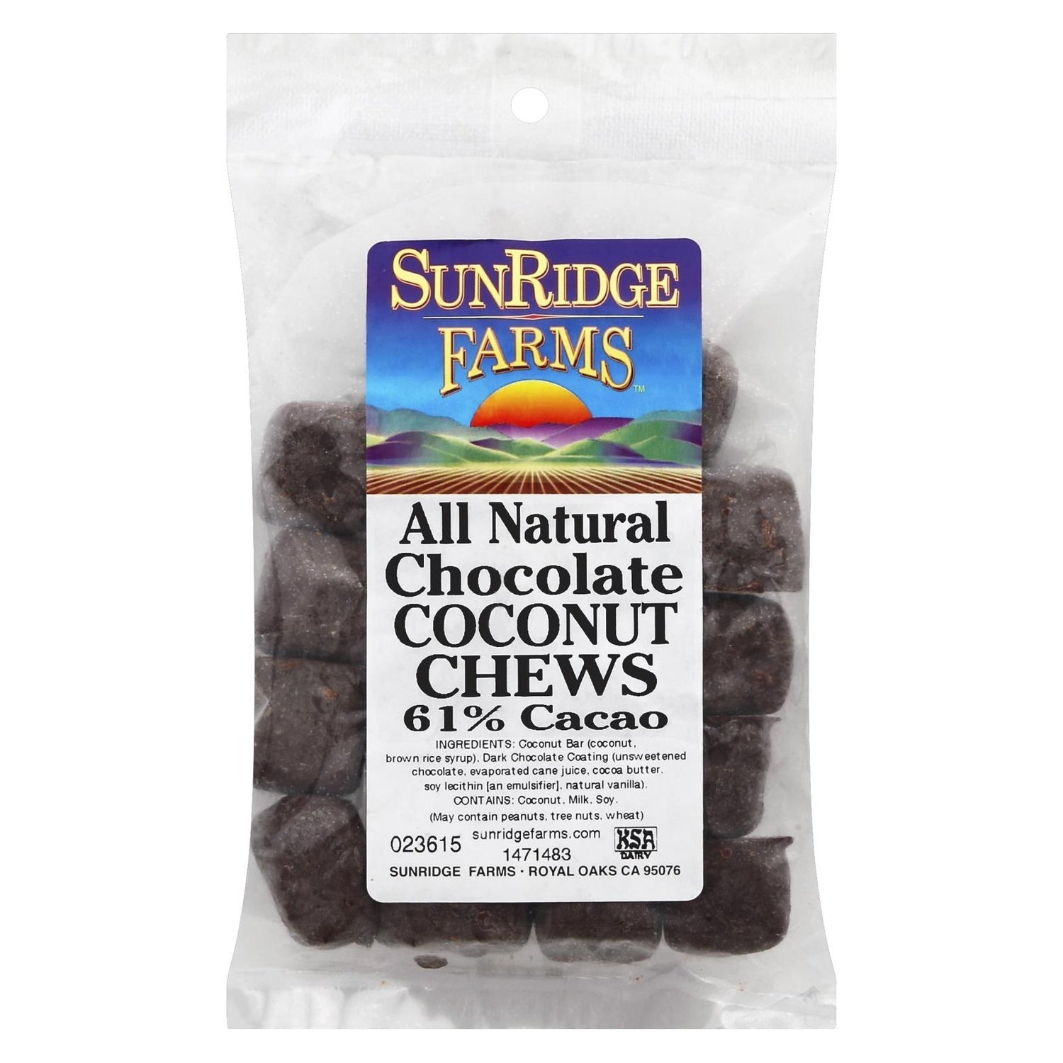 10-PACK OF SNACK NUT DARK CHOCOLATE COCONUT CHEWS