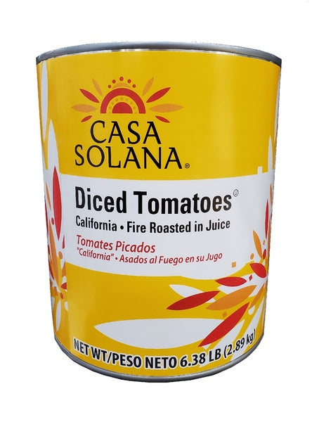 6-PACK OF TOMATO DICED FIRE RSTED JCE CA