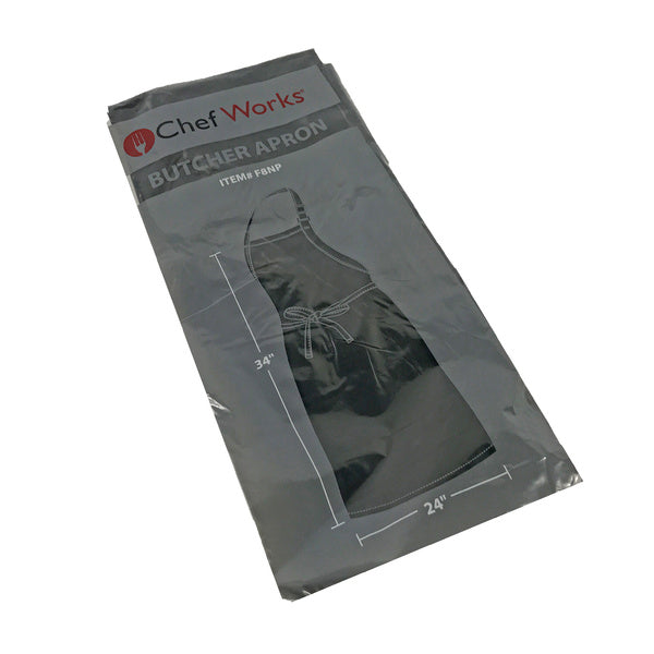 EA-PACK OF APRON BIB ADJ BLK NO PKT