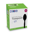 90-PACK OF Cutlery Plastic Dixie Grab-N-Go Medium-Weight Wrapped Teaspoons - Black - 90 Count Pack for Convenient Dining