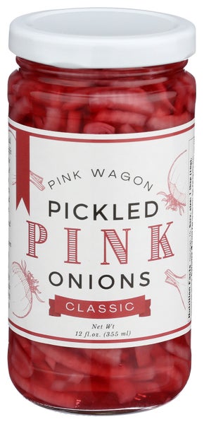 12-PACK OF Onions Pickled Red Classic, Pink Wagon Foods
