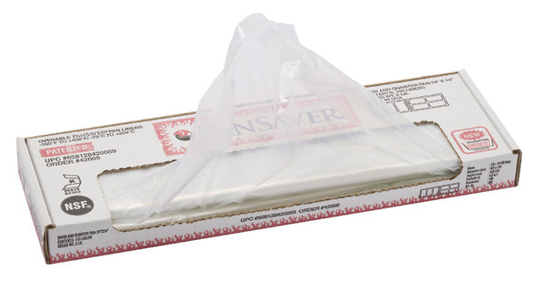 100-PACK OF LINER PAN 23X14X6 DEEP HALF