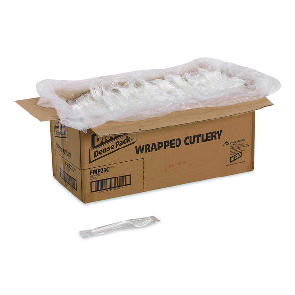 1000-PACK OF Dixie FMP23C Mediumweight Polypropylene Fork Cutlery - White (1000/Carton)