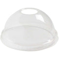 1000-PACK OF Cup/Lid PLA Dome Lids w/ Straw Hole | Fits 9Q-24 oz World Centric Cold Cups| 1000 count