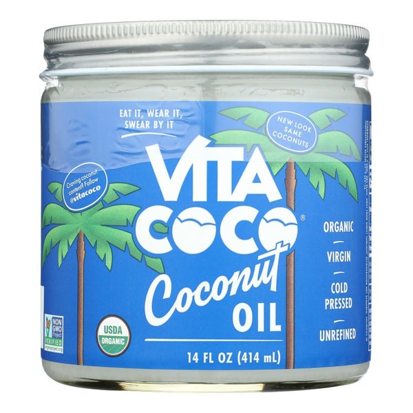 6-PACK OF Oil Coconut Organic Cold Pressed Virgin Unrefined Vita Coco 14 fz