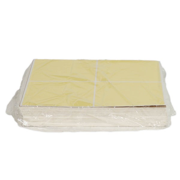 1000CT-PACK OF LABEL SHEET RCV 4UP 8.5X11 YLW
