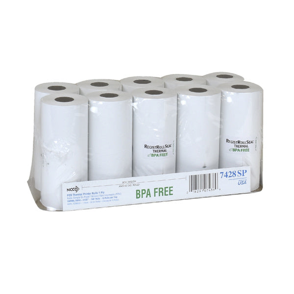 100 FT-PACK OF TAPE PAPR CASH REG THERM 4.28"