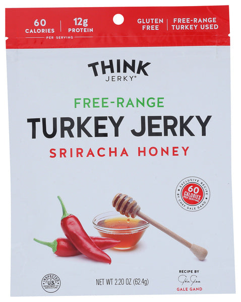 8-PACK OF TURKEY JERKY SRIRACHA HONEY 2.2 OUNCE - CASE OF 8