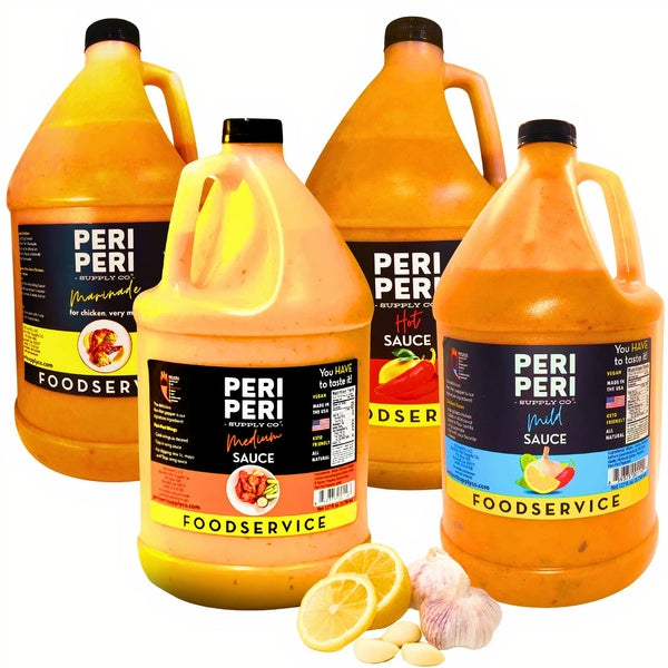 4-PACK OF Sauce Peri Peri Restaurant Starter Pack, DiChickO's Peri Peri Supply Co