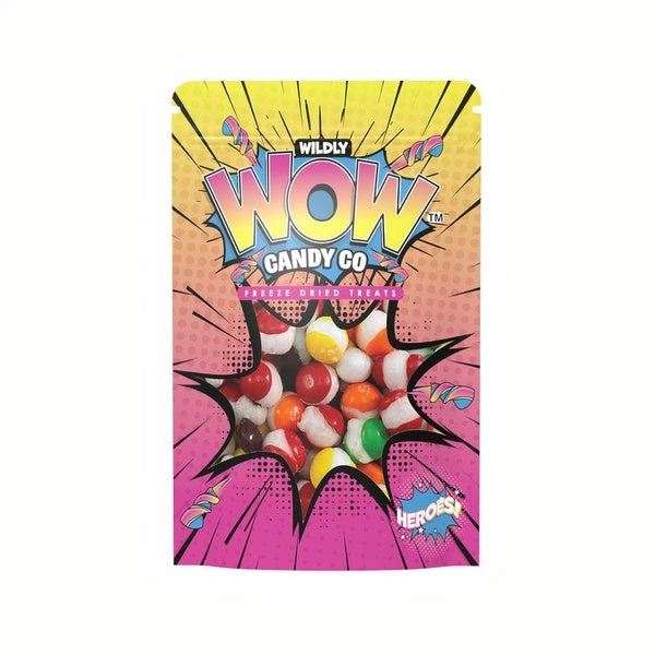 15-PACK OF Candy Freeze Dried Heroes, Wow Candy Co.