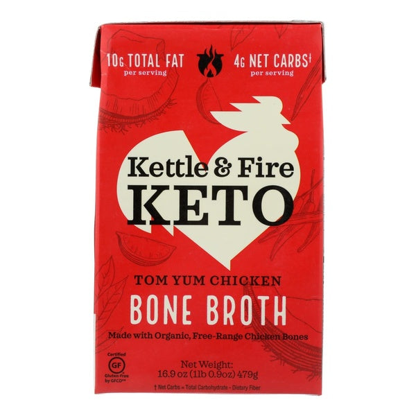6-PACK OF Broth Chicken Tomato Yum Kettle And Fire 16.9 oz