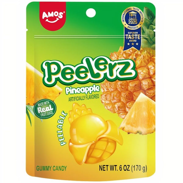 36-PACK OF Candy Pineapple Gummy Amos Peelerz