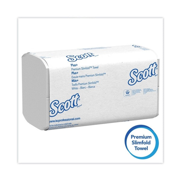 2160-PACK OF Towel Multi-fold Scott Slimfold Paper Towels - 7.5 x 11.6 Inch White Towels (90 Towels per Pack, 24 Packs per Carton) for Enhanced Hygiene