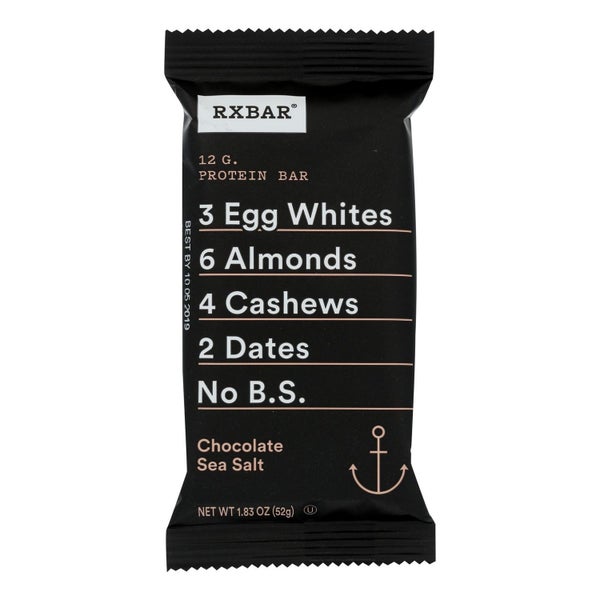 12-PACK OF SNACK BAR CHOCOLATE SEA SALT