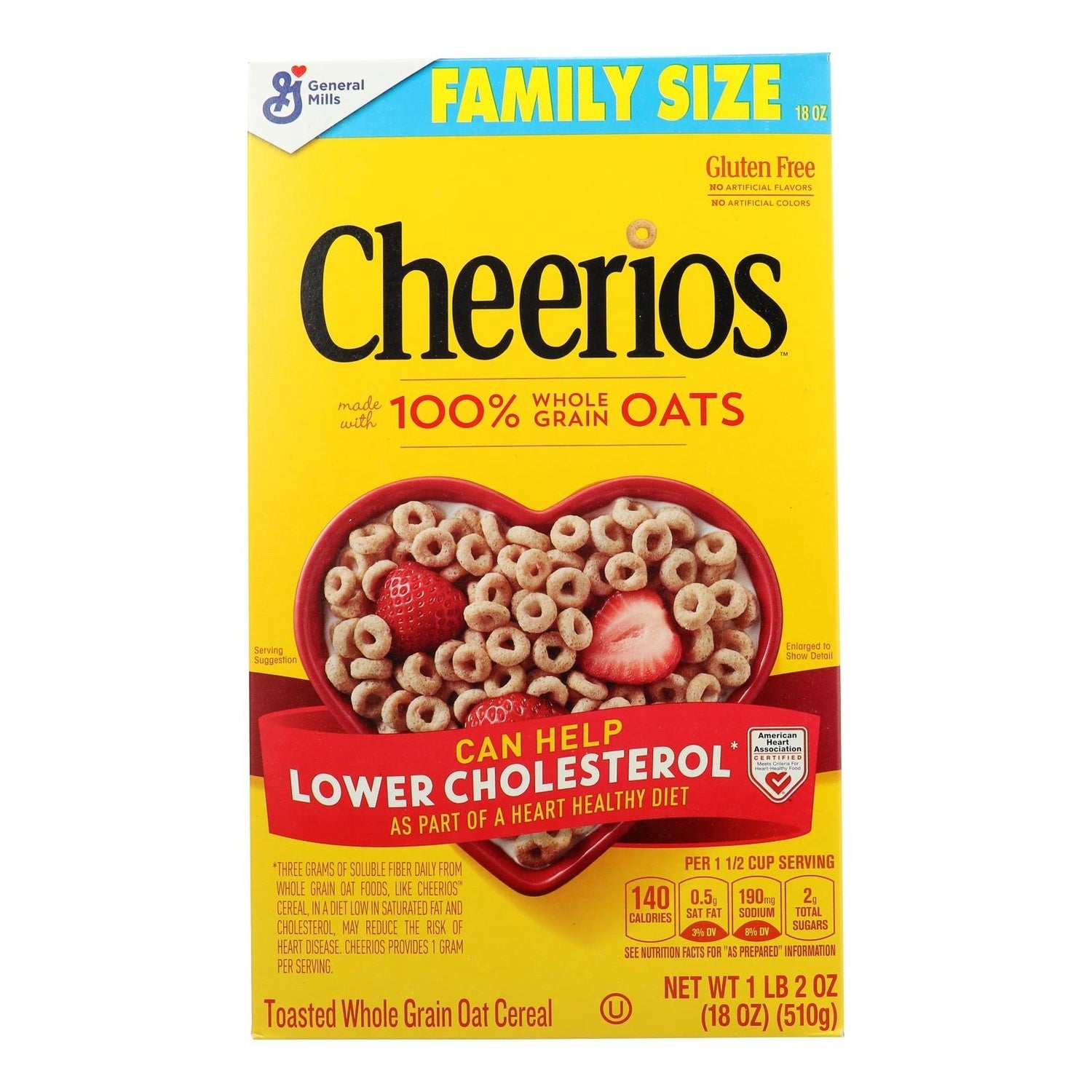 10-PACK OF CEREAL OAT ORIGINAL CHEERIOS