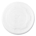 500-PACK OF Lid Flat Vegware 115-Series Compostable Flat Hot Lids - Eco-Friendly White Lids for Soup Containers (500 Count)