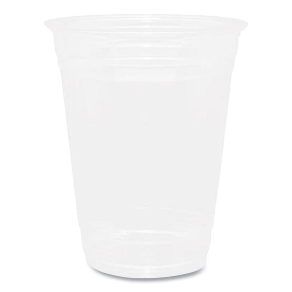 1000-PACK OF Cup Plastic Karat C-KC16 Clear 16 oz. PET Plastic Cups - 1000 Count for Bubble Tea, Coffee, and Food Service