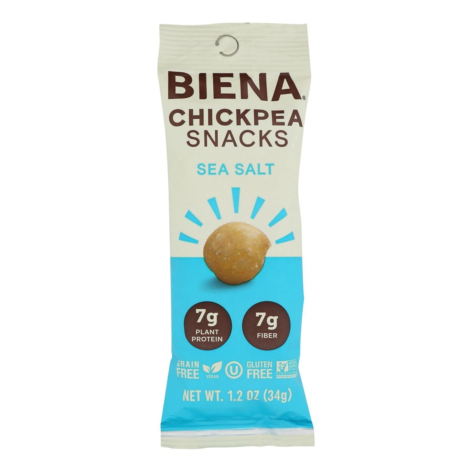 10-PACK OF SNACK CHICKPEA GLUTEN FREE SEA SALT