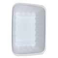 252-PACK OF Tray Foam GEN 42WH 8.75" x 6.32" x 2.25" Foam Meat Trays - Durable White Packaging (252/Carton)