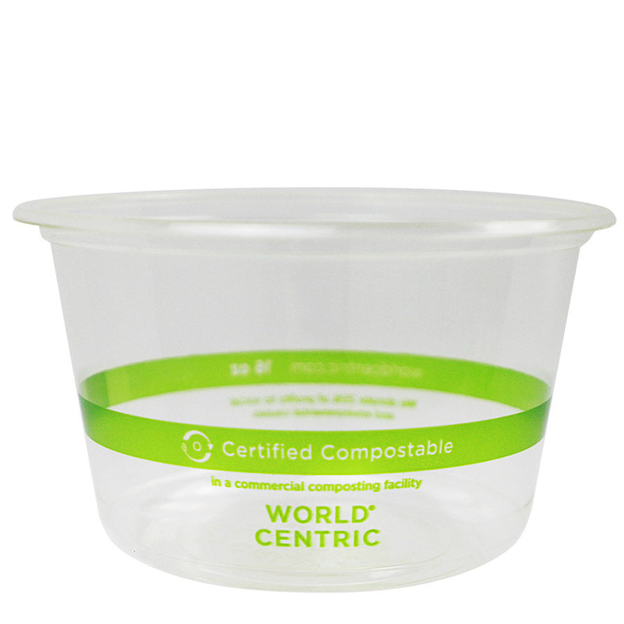 1000-PACK OF CONTAINER TOGO World Centric 16 oz Round Compostable PLA Deli Containers | 1000 count