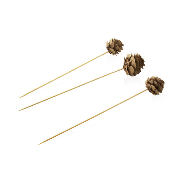 1-PACK OF PICK BAMBOO PINE CONE 3.5 IN