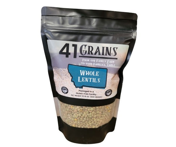 12-PACK OF Case of 12 - 1 lb Bags of whole plain Lentils
