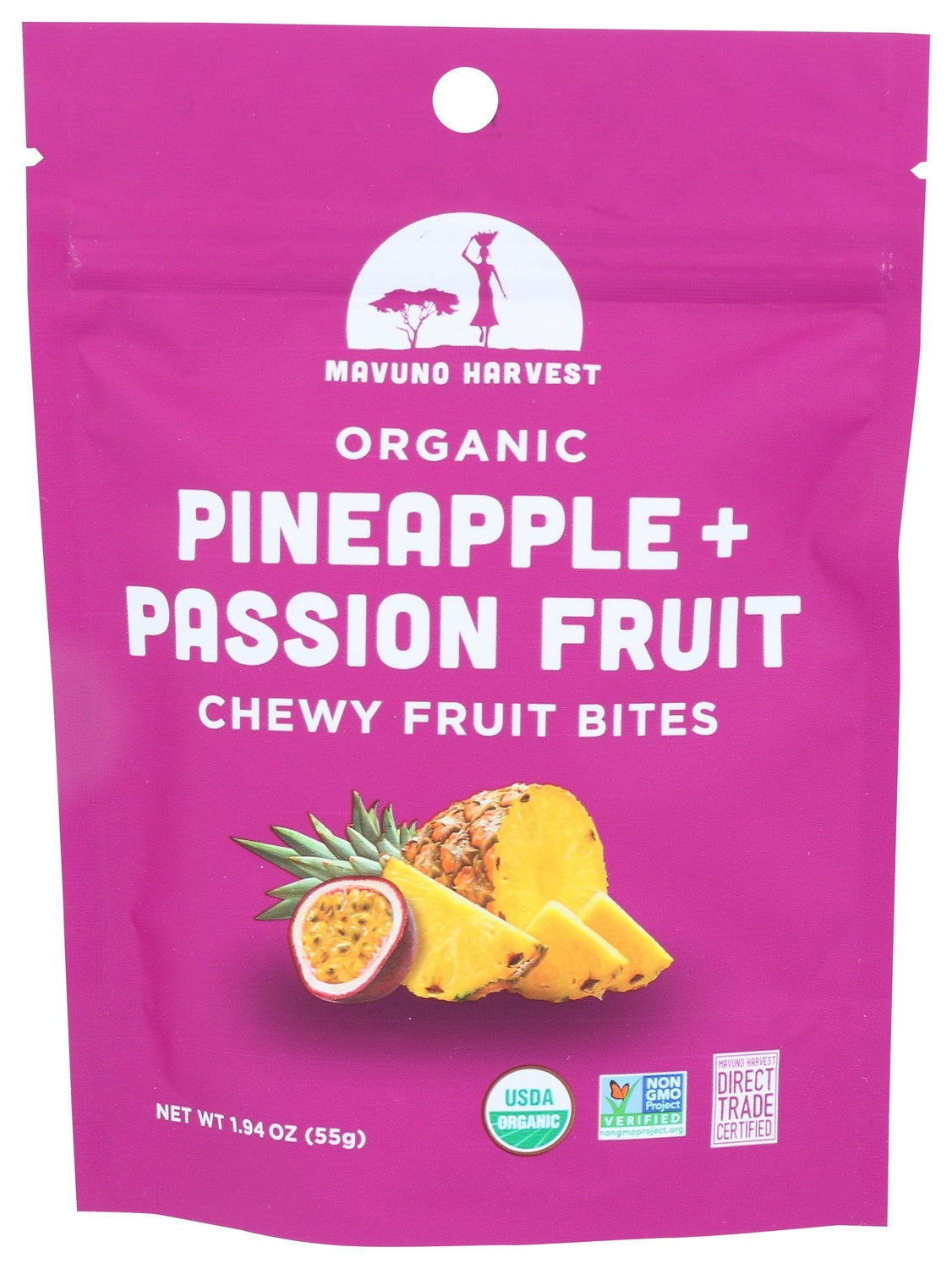 8-PACK OF SNACK FRUIT PINEAPPLE + PASSION