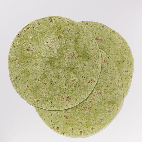 6- PACK OF WRAP TORTILLA SPINACH HERB 12