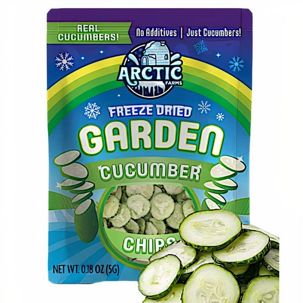 12-PACK OF Cucumber Chips Freeze Dried (100% Fruit), Arctic Farms