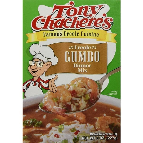 12-PACK OF Mix Gumbo Rice Creole Dinner Tony Chachere's Creole 8 oz