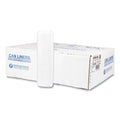 500-PACK OF Liner Trash Inteplast Group High-Density Commercial Can Liners - 33 Gallon, 13 Micron, Clear, Interleaved Design (25 Bags/Roll, 20 Rolls/Carton)