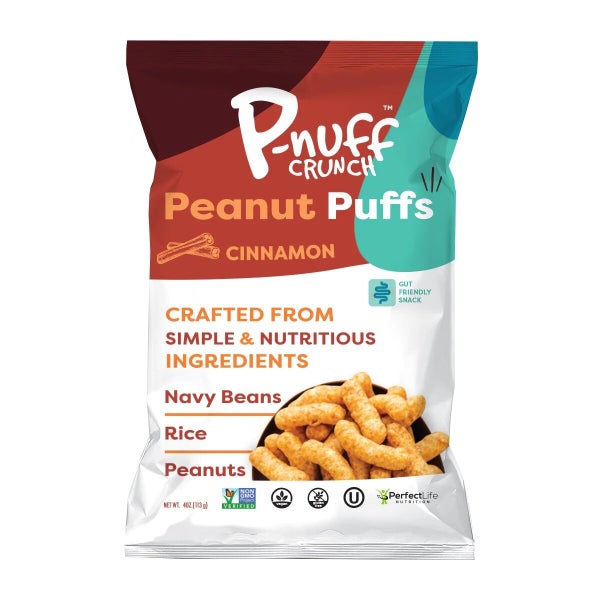 15-PACK OF Snack Puff Vegan Protein Cinnamon P-nuff Crunch