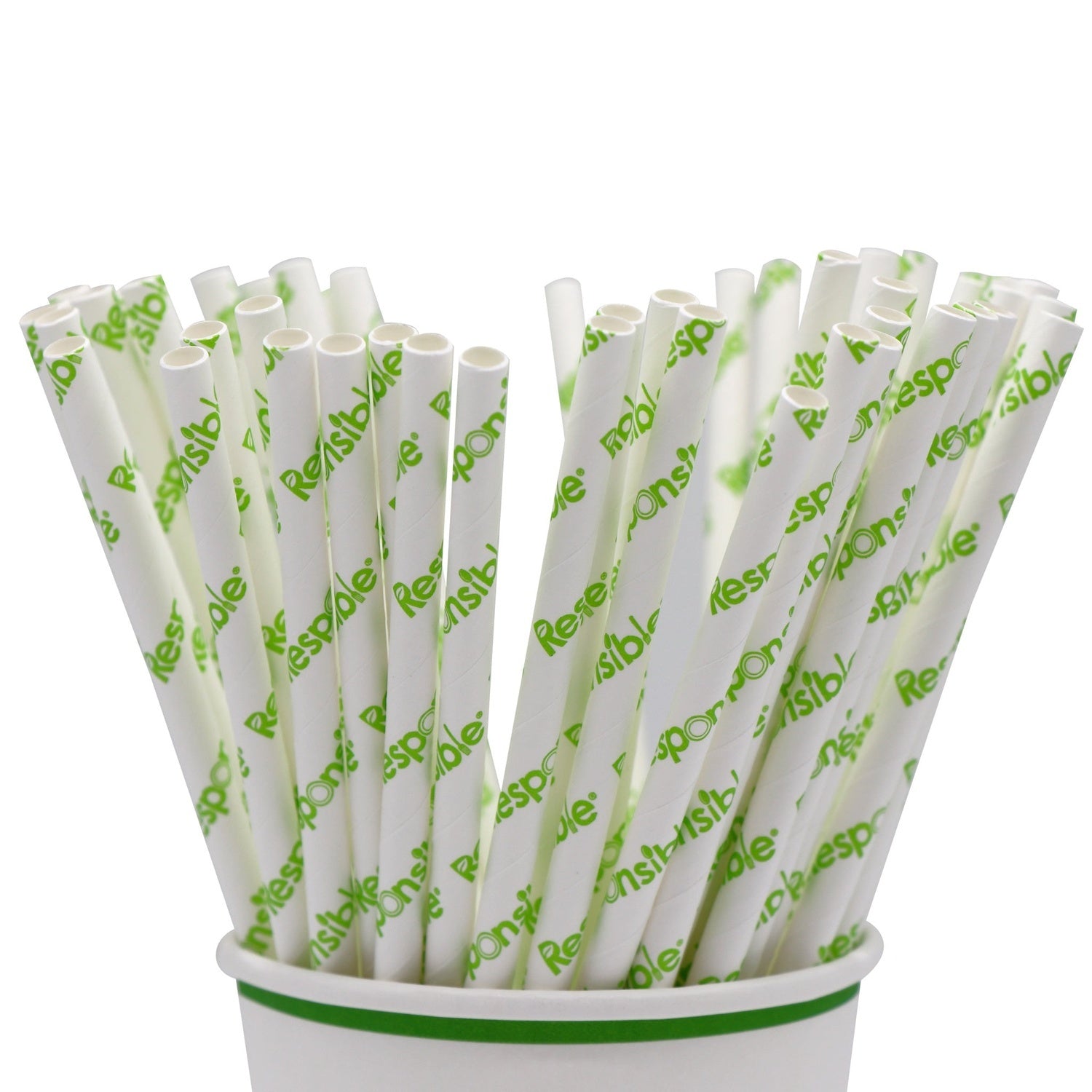 3000-PACK OF STRAW PAPER COMPOSTABLE 10 INCH DISPOSABLE