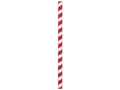 3-PACK OF STRAW PAPER RED WHT UNWRP 8.5"