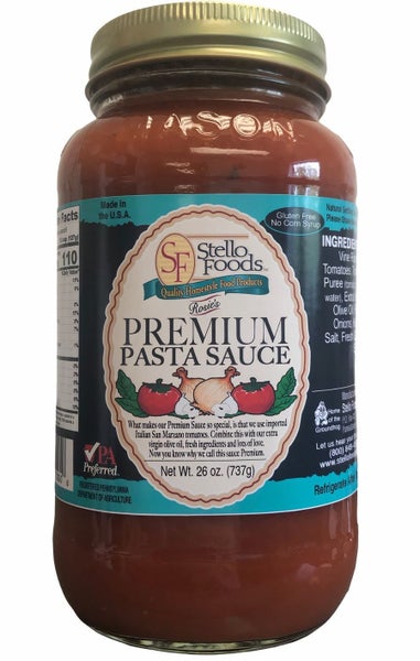 12-PACK OF Sauce Pasta Premium Rosie's, Stello Foods