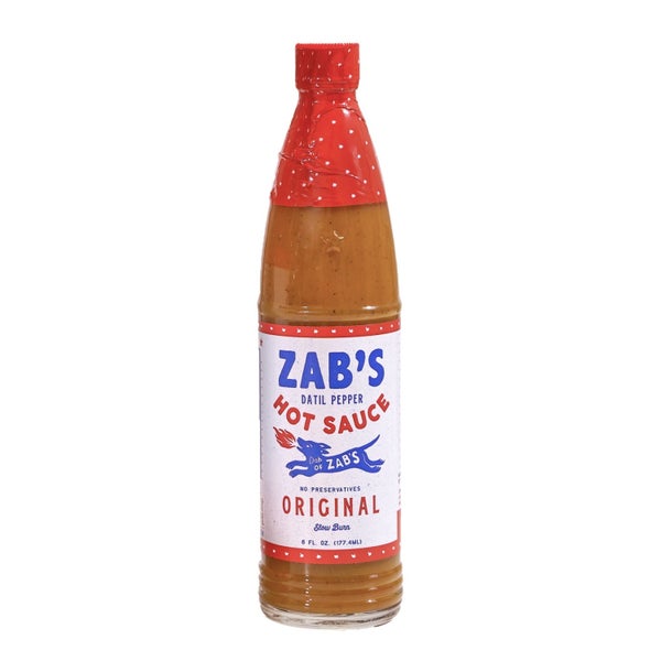 24-PACK OF Sauce Hot Zab's Original Datil Pepper Hot Sauce 6 fl. oz. bottle 24 pack