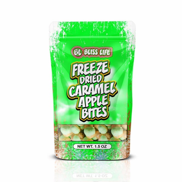 30-PACK OF Candy Freeze Dried Caramel Apple, Bliss Life Products