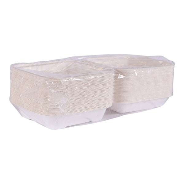 4-PACK OF CONTAINER FIBER SUGARCN 8X8X3