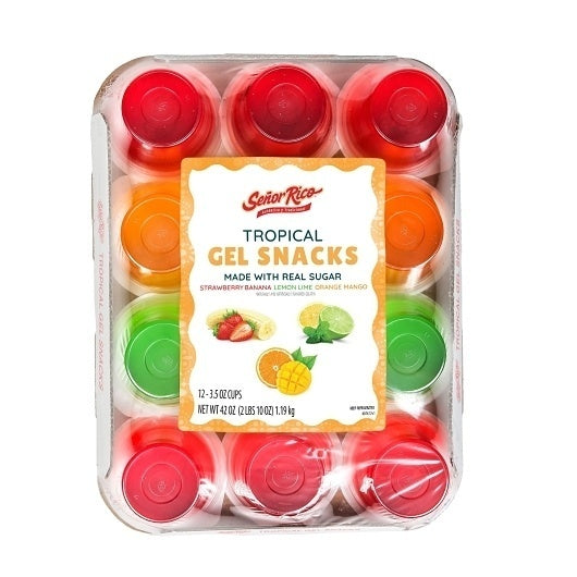 4-PACK OF Tropical Gelatin Senor Rico, 4 - 42 Oz