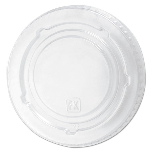 1000-PACK OF Lid Flat Fabri-Kal Clear Drink Cup Lids - Flat No Slot Design for Kal-Clear and Nexclear Cups (1,000 Count)