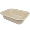 400-PACK OF CONTAINER TAKEOUT World Centric Compostable 60 oz Fiber Trays 10 x 7.5" | 400 count